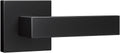 Security Square Door Handle - Easy Installation, Fits All - Matte Black