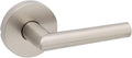 Interior Passage Door Handle, Lever For Closet and Hallway Doors, Reversible Non-Locking Handle Lever, Satin Nickel