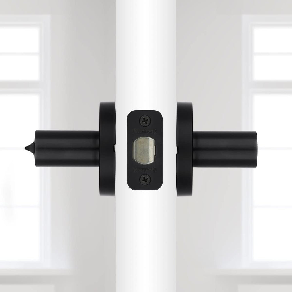 Single Cylinder Keyed Entry Door Lever Set with Round Rose and , Venetian Bronze