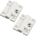 2 Pack 43mmx36mm 4 Countersunk Holes Plastic Adjustable Torque Position Control E6-10-301-20 Series Hinge White Door Hinges