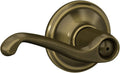 Door Lever, Bed & Bath Privacy Lock, Antique Brass