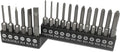 18 Piece Slotted Phillips Head Drill Bit Set, 1/4 Inch Hex Shank S2 Steel Magnetic 2Inch Long Screwdriver Bits with Storage Box (Slotted Phillips)