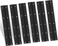 6Inch Black Continuous & Piano Hinge, 6PCS Heavy Duty Stainless Steel 304 Continuous Hinges Piano Boat Hinges, 0.04" Thickness Folding Cabinet Door Butt Hinge