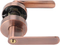 Aluminum Alloy Door Entry Lever Lock, Sturdy Bedroom Door Handles Comfortable Grip Door Lock with Copper Lock Core Mechanism