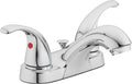 Double-Handle Bathroom Sink Faucet, Polished Chrome Finish