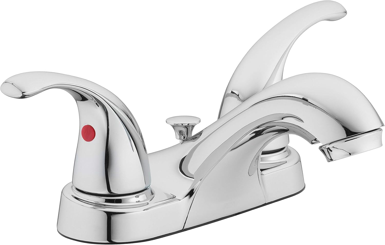 Double-Handle Bathroom Sink Faucet, Polished Chrome Finish