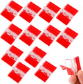12 Pcs Acrylic Hinges Self Adhesive Clear Small Hinges Plastic Transparent Continuous Piano Hinge Folding Hinge Tools for Cabinet Drawer Furniture DIY Display Stand 35x25 mm