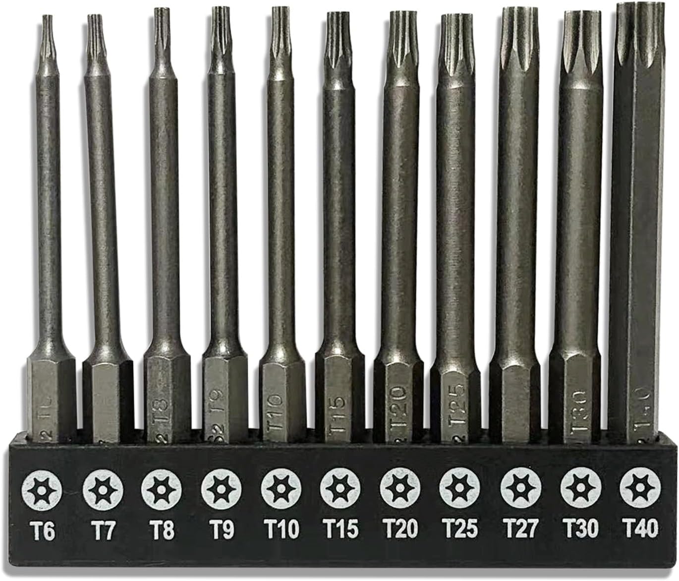11-Piece  Vacuum Screwdriver Security Bit Set, S2 Steel Magnetic Security Screwdriver Set 3 Inch Star Driver Bit Set Screwdriver for  Vacuum T6-T40 (75mm Length)