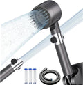 Filtered Shower Head (with Handheld Spray): High-Pressure with 3 Spray Modes; Built-in Filtration System Engineered for Hard Water—Upgraded Clog-Resistant Nozzles |