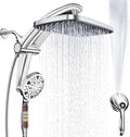 Filtered Rainfall Shower Set — A combination system featuring both a high-pressure rainfall showerhead and a handheld shower. Includes an adjustable integrated bracket, a built-in magnetic docking base, and a powerful jet spray mode.