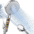 Filtered Showerhead (with Handheld) — High-Pressure 9-Spray-Mode Showerhead, Detachable Handheld Unit, Features Built-in Water-Softening Filter Beads (Designed for Hard Water), Effectively Removes Residual Chlorine